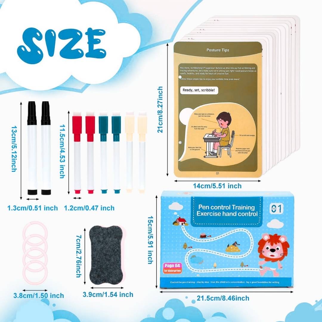 Reusable Tracing Book for Kids