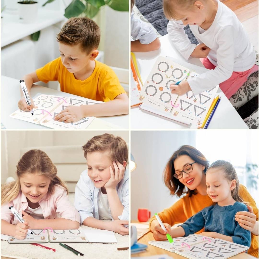 Reusable Tracing Book for Kids
