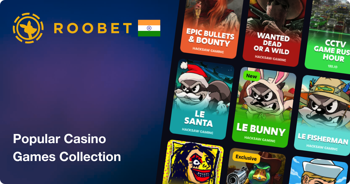 Roobet India - Popular Casino Games Collection in India 2026